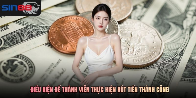 Điều kiện để thành viên thực hiện rút tiền thành công